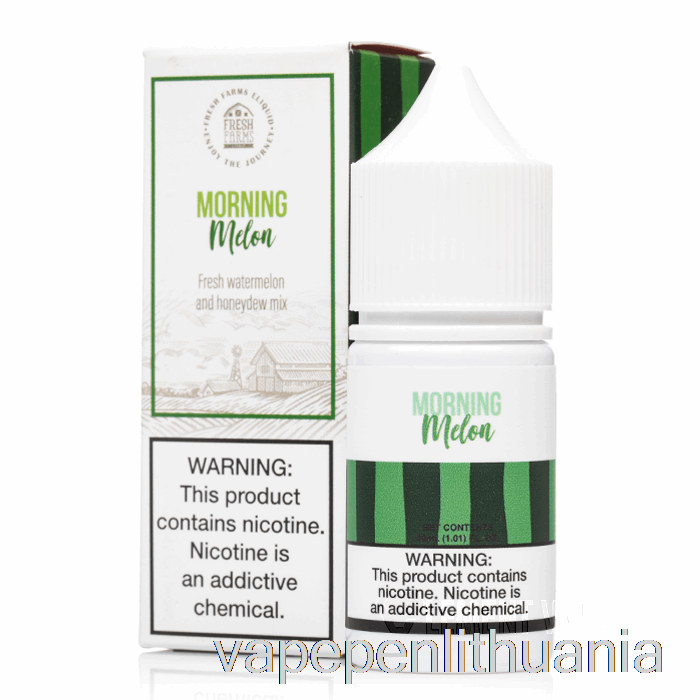 Rytinis Melionas - šviežios Fermos Druskos - 30ml 50mg Vape Skystis